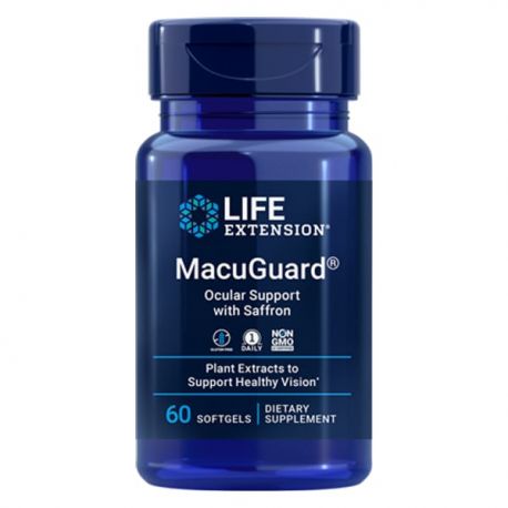 Life Extension MACUGUARD OCULAR SUPPORT WΙΤΗ SAFFRON 60 SOFTGELS