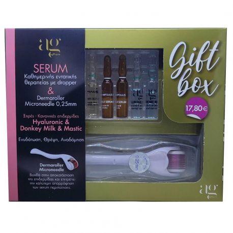 AG Pharm Gift Box "Ξηρές-Κανονικές Επιδερμίδες" & Derma Roller 0.25mm
