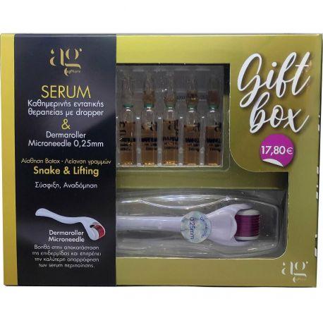 AG Pharm Gift Box Snake Serum 3x2ml, Lifting Serum 2x2ml & Derma Roller 0.25mm