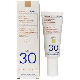 Korres Yoghurt Tinted Sunscreen Face Cream Spf30 40ml