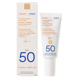 Korres Γιαούρτι Αντιηλιακή Κρέμα με Χρώμα Spf50 40ml