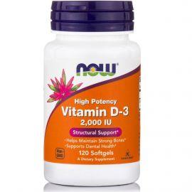 NowFoods Vitamin D-3 2000 IU 120 Softgels