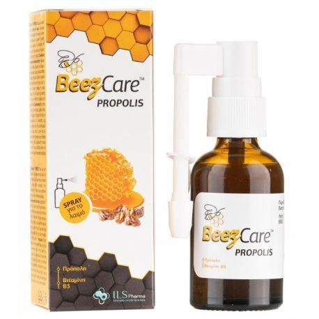 Beezcare Propolis Throat Spray 30ml (Συμπλήρωμα Διατροφής με Πρόπολη σε Σπρέι για το Λαιμό)