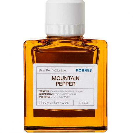 Korres Mountain Pepper Eau De Toilette Ανδρικό Άρωμα, 50ml
