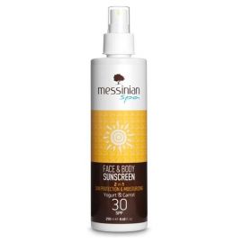 MESSINIAN SPA ΑΝΤΙΗΛΙΑΚΟ ΓΙΑΟΥΡΤΙ & ΚΑΡΟΤΟ SPF 30 - 250ML