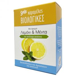 Smile Βιολογικές Καραμέλες με Λεμόνι & Μέντα