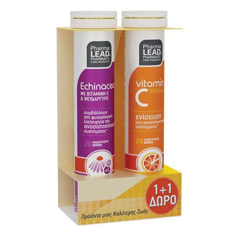 PharmaLead Echinacea-Εχινάκεια με Vit. C και Ψευδάργυρο 20 αναβράζοντα δισκία