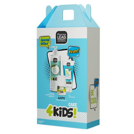 Pharmalead Boy Promo Box 4Kids 2in1 Bubble Fun 500ml + Be Cool Styling Gel 100ml + Δώρο Hurry up Roll on 50ml