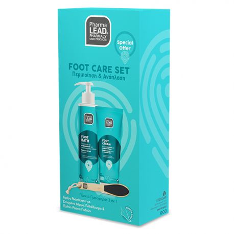Pharmalead Foot Care Promo Box Foot Bath 150ml + Foot Cream 75ml + Ξύλινη Ράσπα Ποδιών