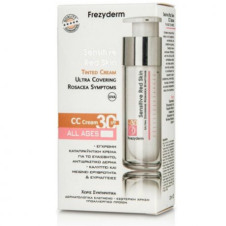 FREZYDERM SENSITIVE RED SKIN TINTED CR SPF30 30ml