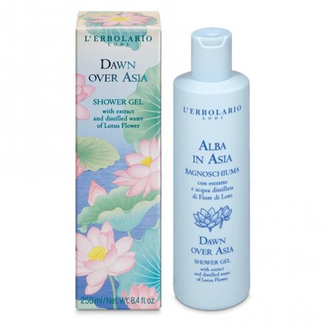 L Erbolario Alba in Asia Showergel 250ml - Εμπνευσμένο από τη χάρη και την αγνότητα του Ινδικού του Λωτού.