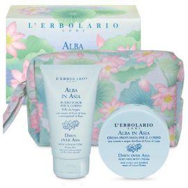 L Erbolario Alba in Asia Bag Body Scrub 50ml & Body Cream 75ml