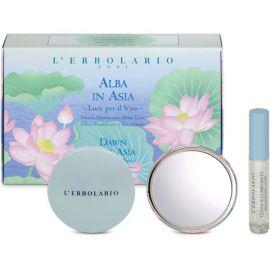 L Erbolario Alba in Asia Kit Make Up Ανοιχτόχρωμη Πούδρα Λάμψης 8.5g & Light Effect Gloss 7ml & Καθρεφτάκι