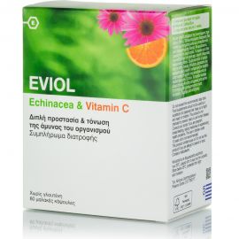 EVIOL Echinacea - Vitamin C 60 soft gels