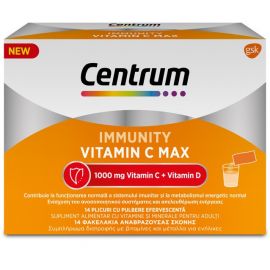 Centrum Immunity Vitamin C Max Βιταμίνη για Ανοσοποιητικό 1000mg 14 φακελίσκοι