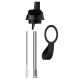 Chilly's Series 2 Sport Μπουκάλι Θερμός με Καλαμάκι Abyss Black 500ml
