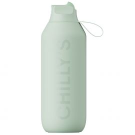 Chilly's Series 2 Sport Μπουκάλι Θερμός με Καλαμάκι LICHEN GREEN 500ml