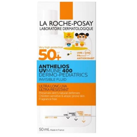La Roche Posay Anthelios Dermo-Pediatrics UVMUNE 400, Παιδικό Αντηλιακό Με Λεπτόρευστη Υφή SPF50+ 50ml.