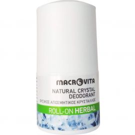 Macrovita Natural Crystal Deodorant Roll - On Herbal 50ml