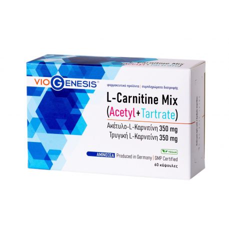 VIOGENESIS L-Carnitine Mix (Acetyl + Tartrate) 60 caps