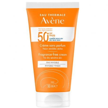AVENE Very High Protection Fragrance Free SPF 50+ SANS PARFUM 50 ml