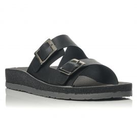 Sunshine Γυναικεία ανατομικά σανδάλια Black 2590