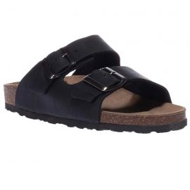 RELAX SHOE Naturbio 580-22021 ΜΑΥΡΟ ΑΝΑΤΟΜΙΚΟ ΔΕΡΜΑΤΙΝΟ ΠΕΔΙΛΟ-ΠΑΝΤΟΦΛΑ