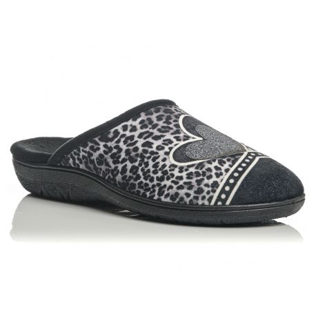 Sunshine Γυναικεία ανατομική παντόφλα 1182 BLACK