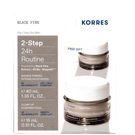 Korres Μαύρη Πεύκη 4D Κρέμα Ημέρας Σύσφιξης - Lifting Πολύ Ξηρές 40ml+4D Κρέμα Νυκτός για Σύσφιγξη - Lifting 15ml