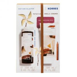 Korres Promo Vanilla Cinnamon Αφρόλουτρο Βανίλια-Κανέλα 250ml-Body Milk Γαλάκτωμα Σώματος 200ml