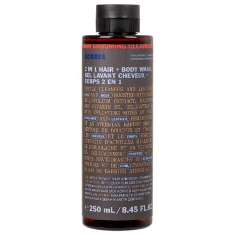 Korres Athenian Grooming 2in1 Σαμπουάν & Αφρόλουτρο για Άνδρες, 250ml
