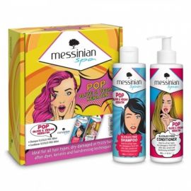 Messinian Spa Promo POP Olive & Vegan Keratin with Shampoo 300ml & Conditioner 300ml