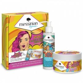 Messinian Spa Promo POP Olive & Vegan Keratin with Leave-In Treatment 150ml & Hair Mask 250ml