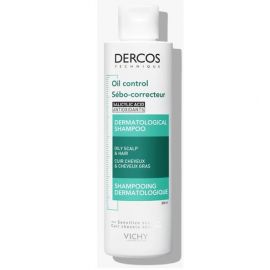 Vichy Dercos DT OIL Control Σαμπουάν Βαθύ Καθαρισμού για Λιπαρά Μαλλιά 200ml