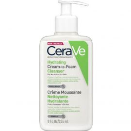 Cerave Hydrating Cream-to-Foam Cleanser Αφρώδης Κρέμα Καθαρισμού Προσώπου για Κανονικό-Ξηρό Δέρμα 236ml - 8OZ GR