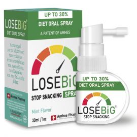 AMHES PHARMA LOSEBIG Spray Συμπλήρωμα για Αδυνάτισμα 30ml Μέντα