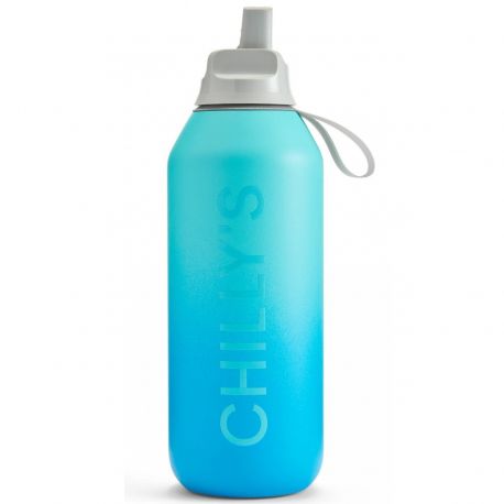 Chilly's Series 2 Sport OMBRE AURORA Μπουκάλι Θερμός με Καλαμάκι 500ml