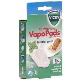 Vicks Comforting Vapo Pads Ανταλλακτικές Ταμπλέτες (VH7) με άρωμα Μέντας, 7 ταμπλέτες