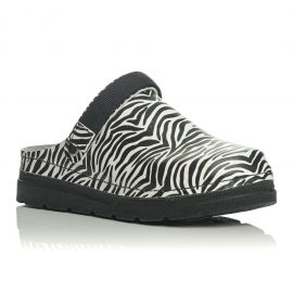 Sunshine Γυναικεία σαμπό 146 Μαύρο Άσπρο zebra print