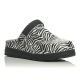 Sunshine Γυναικεία σαμπό 146 Μαύρο Άσπρο zebra print
