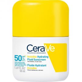 CeraVe Invisible Hydrating Fluid Sunscreen Αντηλιακό Προσώπου Κανονική-Ξηρή SPF50 50ml
