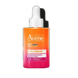 Avene Ultra Serum SPF50+ Aντηλιακός Ορός Προσώπου για Ενυδάτωση Μακράς Διαρκείας με Πανθενόλη, 30ml