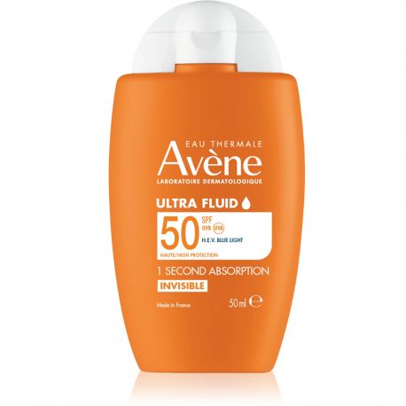 AVENE Solaire Fluid Dry Touch SPF50 Αντηλιακή Κρέμα Προσώπου για Κανονική & Μικτή επιδερμίδα - 50ml