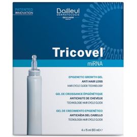 Bailleul Dermatologie Tricovel miRNA Anti-Hair Loss Epigenetic Growth Gel Τζελ Ανάπτυξης Μαλλιών & Κατά της Τριχόπτωσης, 4x15ml