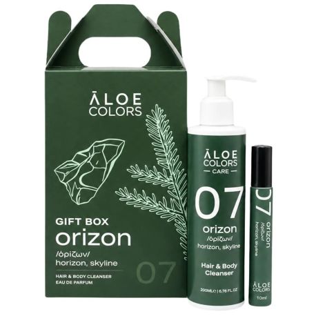 Aloe Colors Gift Box Orizon με Hair & Body Cleanser 200ml, & Aroma 07 Orizon Eau de Parfum 10ml