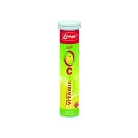 Lanes Multies Vitamin C + Ginseng, 20 Αναβράζουσες-Λεμόνι