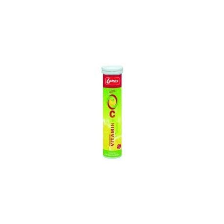 Lanes Multies Vitamin C + Ginseng, 20 Αναβράζουσες-Λεμόνι