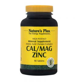 Nature s Plus Cal/Mag/Zinc 1,000/500/75 mg Tablets 90tabs