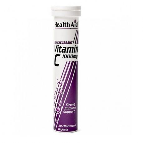 HEALTH AID Vitamin C 1000mg 20 Αναβράζουσες ταμπλέτες- ΦΡΑΓΚΟΣΤ