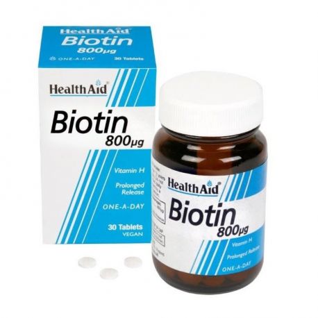 HEALTH AID ΒΙΟΤΙΝΗ Βιταμίνη H 800 mg 30 vetabs